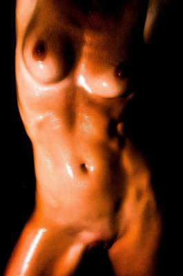 21P Pornstar with a big clit Sofie Marie flaunting her slippery oiled nude body