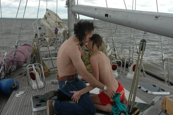 16P Young amateur Leila has hardcore pussy to mouth sex on a sailboat