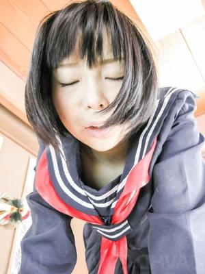 16P Yuri Sakurai is fucked through crotchless under uniform skirt