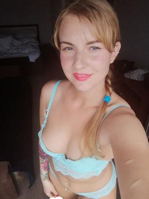 12P Beautiful amateur doll takes selfies while posing in her turquoise lingerie