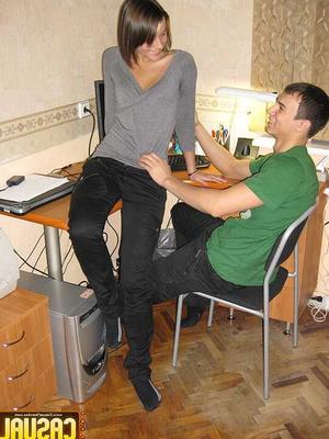 16P College kids kiss before getting undressed for sexual intercourse