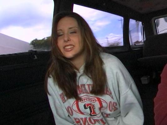 21P Curvaceous amateur babe Ashley Jordan humping a rock-hard dick in a van