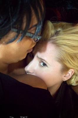 16P Blonde girl Odette Delacroix finds herself in bondage and a mouth spreader