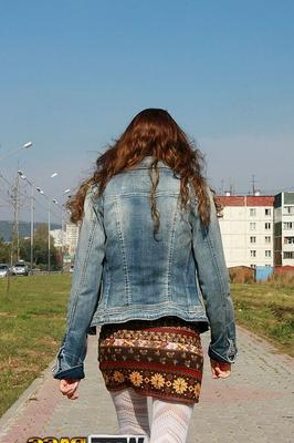 16P Amateur model Katya poses fully clothed for her photographer friend