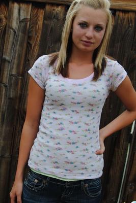 12P Skinny teen Codie Sweets undressing outdoors to show off her tiny boobs & ass