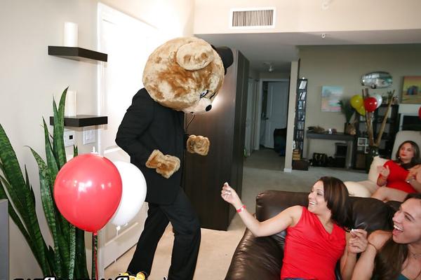 16P Lecherous lassies spend some good time with male strippers at the house party