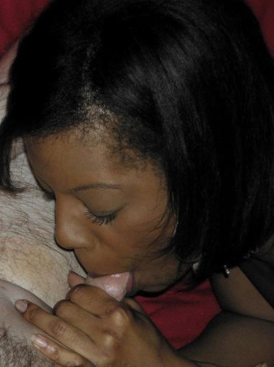 20P Sexy ebony MILF Anastasia sucking and throating a nice white dick