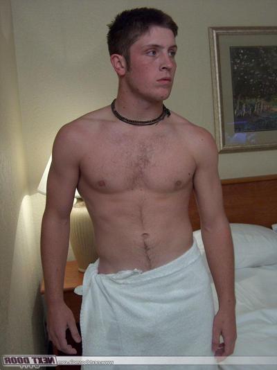 20P Hunky amateur Chris displays his erect hairy cock and jerks it off