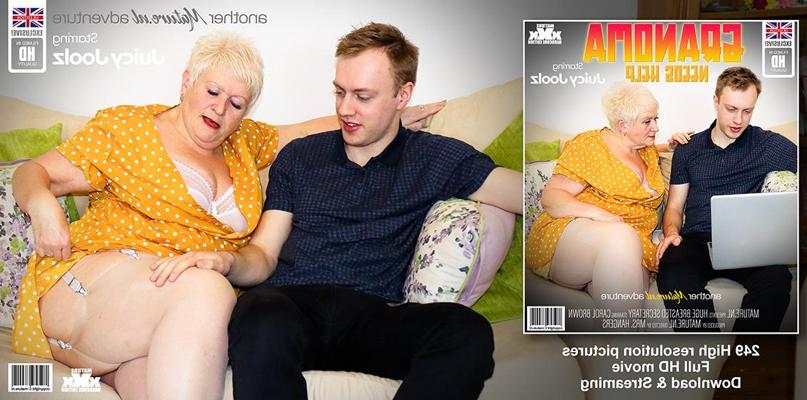 13P Blonde grandmother Juicy Joolz seduces and fucks a far younger man