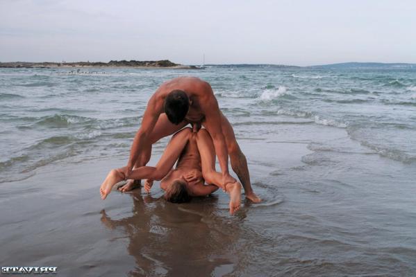 20P Sexy teen with a slim figure Cayenne Klein gets rammed on the beach