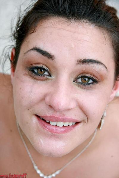 20P Brunette Latina Charley Chase gets her makeup ruined while deepthroating a rod