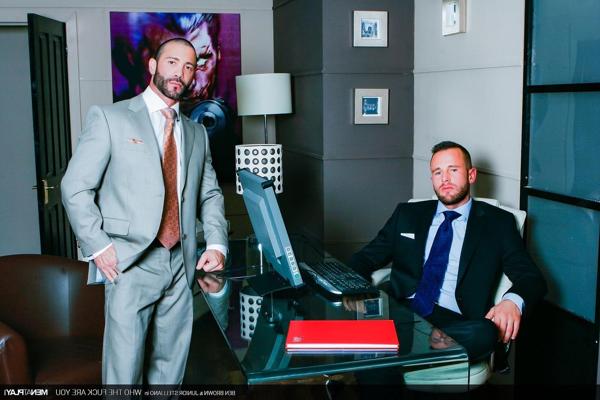 20P Gay businessmen Ben Brown & Junior Stelliano having intense sex at the office