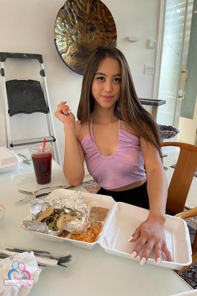 20P Petite girlfriend Alexia Anders displays her yummy holes & sensitive feet