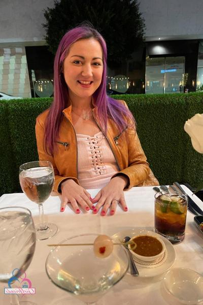 20P Purple haired amateur Lily Adams shows her tiny tits and spreads her holes