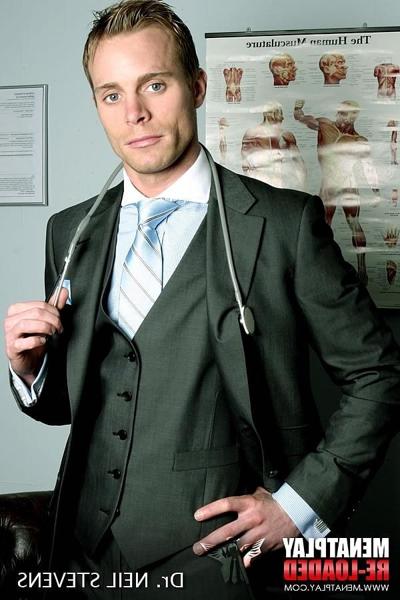 10P Horny gay doctors Ludovic Canot and Neil Stevens fuck fully clothed