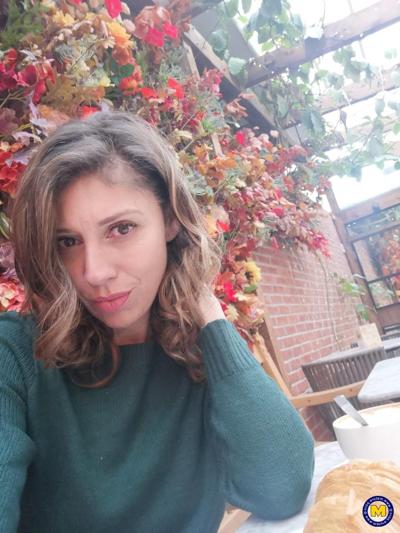 11P European mom French Chloe poses seductively fully clothed in a compilation