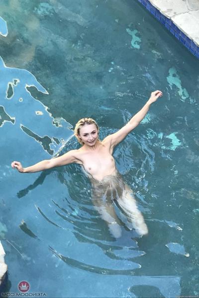 20P Blonde Chloe Temple strips & plays with her pussy in her vacation compilation