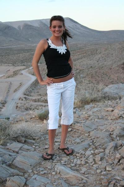 20P Kinky teen Katie shows her firm fake breasts and shaved clam outdoors