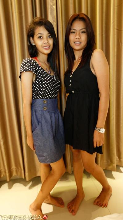20P Asian babes Bennu & Htway enjoy a POV threesome after smoking while naked