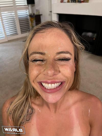 20P Pretty babe Summer Vixen eats cum while giving an arousing POV blowjob