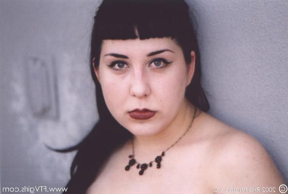 16P Chubby Gothic slut Sophia undressing and flashing her big boobs in public
