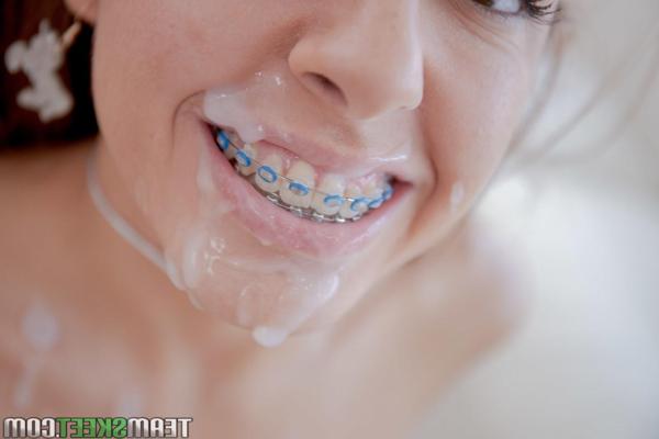 19P Redhead teen Vanna Bardot enjoys a hardcore bang with cum all over her braces