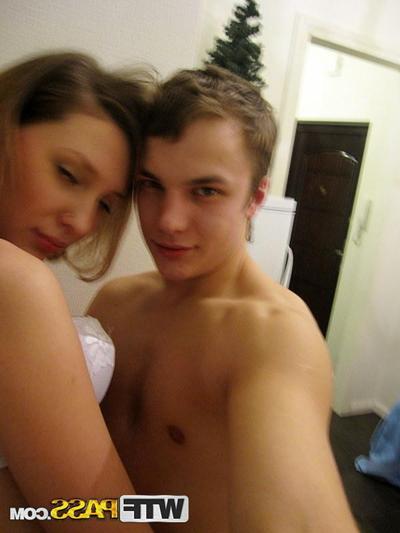 16P Amateur girl Vera poses in a naughty nurse outfit prior to POV sex