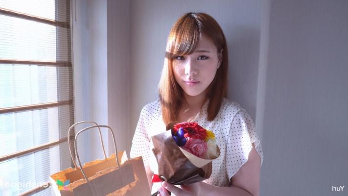 20P Japanese schoolgirl Yuri shows her creampied hairy pussy after a hard dicking