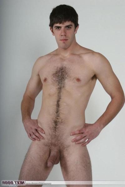 20P Gay amateur Mike Cooper shows his hairy chest and teases with his cock