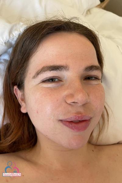 20P Amateur girlfriend Alina West strips at the hotel room & shows her ass & holes