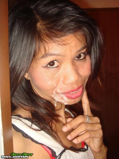 15P Petite Thai prostitute strips off her clothes for a sex tourist in motel room