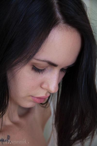 16P Dark haired 18 year old Jill gets naked to masturbate with a sex toy