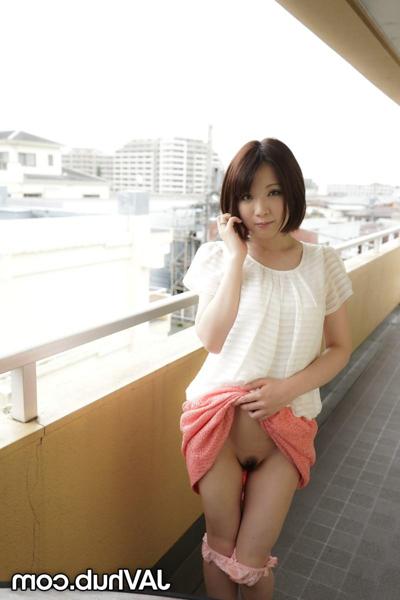 20P Japanese girl Ryo Tsujimoto licks a nipple and masturbates before POV sex