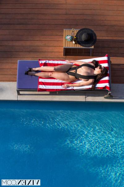 20P Brunette MILF with big juicy tits Angela White gets 