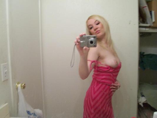 20P Petite American Liz Black shows off her great boobs & ass in the mirror
