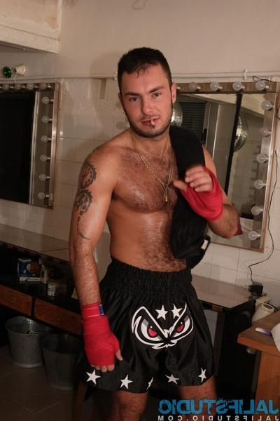 15P Wild gay Latino Devon Lee showing off his hot hairy body & hard dick