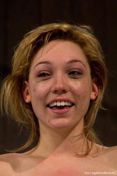 20P Geeky slut Lily LaBeau gets put in metal bondage and toyed by her lezdom