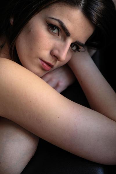20P Dark-haired teen Cynthia Hill reveals her big tits and massages her twat