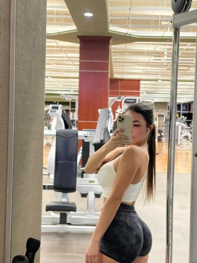 19P Brunette babe Maddie Gech teases with her amazing ass and shows her breasts