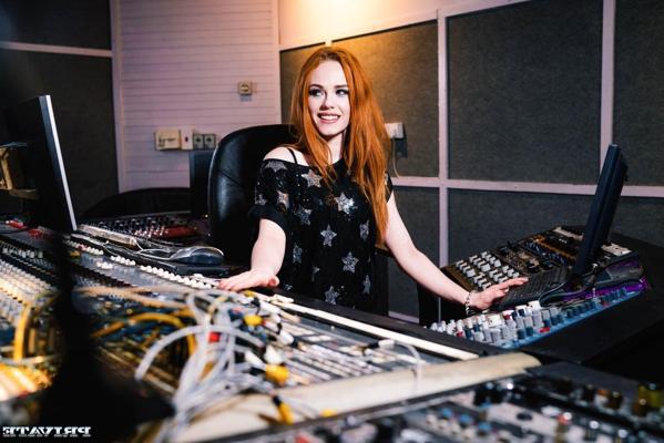 20P Redheaded beauty Ella Hughes shows her tiny tits and gets fucked hard