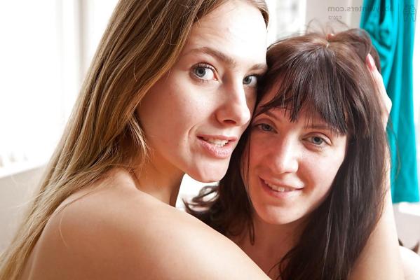 16P Cuties Marleen S and Samantha Jane strip each others teen bodies naked