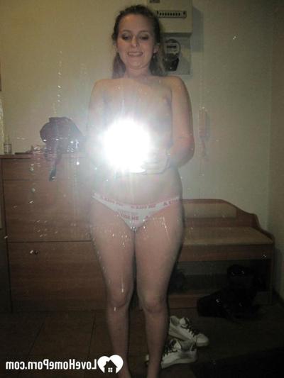 13P Sensational teen takes hot selfies while posing naked in her living room