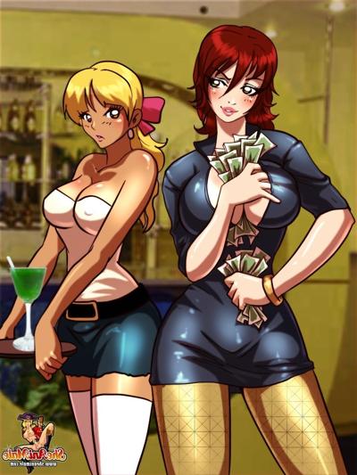 12P Hot animated waiter changes her gender to fuck a cute guy from a restaurant