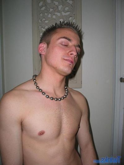 20P Hot twink strips completely naked & jerks his big dick in a hot solo