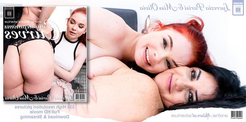 11P Brunette plumper has lesbian sex with her redheaded stepdaughter