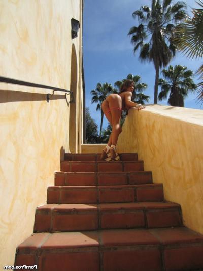 17P Girlfriends Ella Milano and Madison Ivy get naughty and naked on balcony