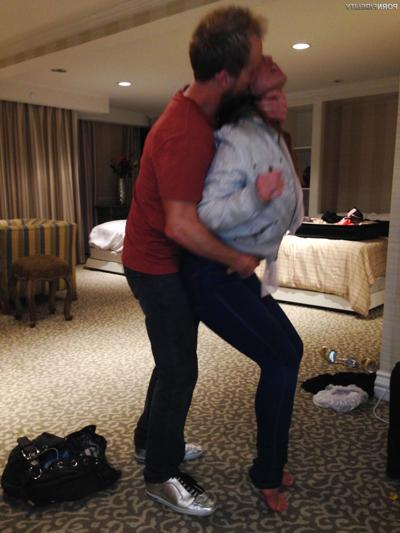 16P Flexible Kelsi Monroe shows off her legs and ass & gets groped by Ryan Madison