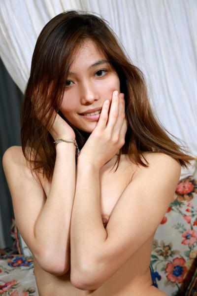 20P Adorable Asian teen Anna Aki reveals her skinny body and poses in a solo
