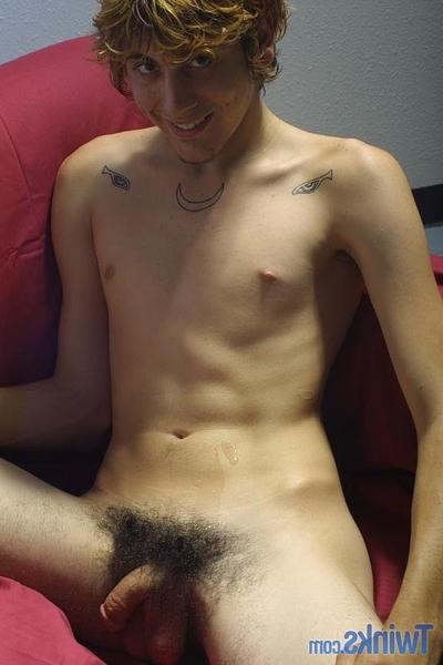 20P Hot twink Andrew D strips naked & jerks his small dick until he cums