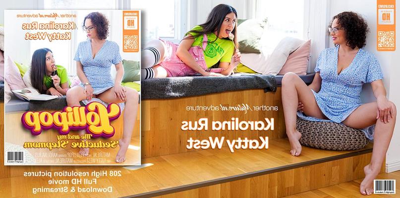 11P Katty West participates in lesbian sex with her stepmother Karolina Russ